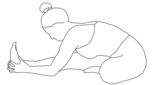 Come to rest in the head-knees position